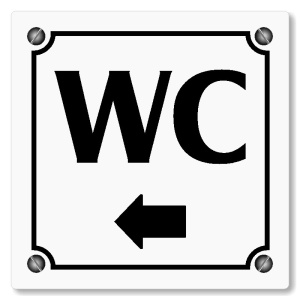 WC vlevo, 118x118mm, bílá, Kansas